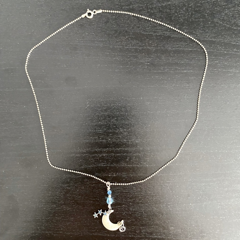 Crescent Moon Charm Necklace